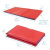 ECR4Kids Premium Folding Rest Mat, 3-Section, 1in, Blue/Red, 5-Pack - 2 of 4