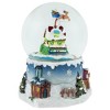 Northlight Santa Claus on Sleigh Snowy Village Musical Christmas Water Globe - 5.5" - 3 of 4