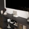 FUFU&GAGA 102'' Large Storage TV Stand,Wall Unit TV Console,Modular Entertainment Center with Hutch,Glass Door,Adjustable Shelves - 3 of 4