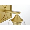 Elegant Lighting Harris 1 light Chrome and Clear Bath Sconce - 4 of 4