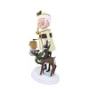 Lori Mitchell 8.25 In Woodland Santa Christmas Deer Birdhouse Rabbit Santa Figurines - 2 of 3