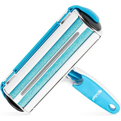 BOSHEL Pet Hair Remover - Lint Roller for Pet Hair - Dog Hair Remover with Big Hair Base - Easy Clean Chom Chom Roller with Comfy Rubber Handle