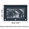 Unique Bargains Pencil Case for 3 Ring Binder Smooth Zipper Transparent Window for Folders - 2 of 4