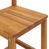 vidaXL Patio Dining Set 3 Piece, Outdoor Hightop Table and Chairs, Counter Height Desk, Pub Table Set for Porch Backyard, Farmhouse - 4 of 4