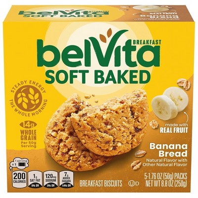 belVita Soft Baked Breakfast Biscuits Banana Bread 8.8 oz