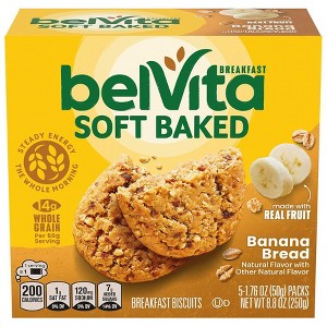 belVita Soft Baked Breakfast Biscuits Banana Bread 8.8 oz - 1 of 3