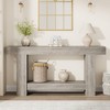 Console Table for Entryway, Entry Accent Table for Living Room, Long Console Table with Storage, 2-Tier Farmhouse Hallway Table - 2 of 4