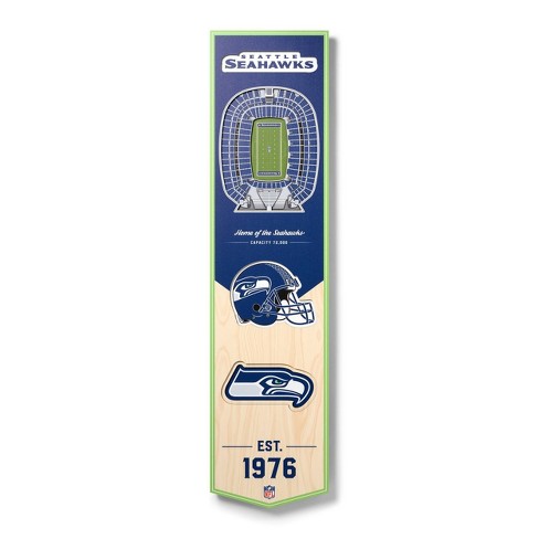 8 x 32 NFL Seattle Seahawks 3D Stadium Banner