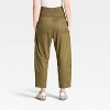 Over The Belly High-Rise Barrel Leg Chino Maternity Pants - Isabel Maternity by Ingrid & Isabel™ Olive Green - 2 of 4