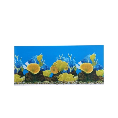 Unique Bargains Aquarium Fish Tank Background Poster Double-sided Fish Tank Background Decor Sticker 1pcs