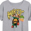 Women's - Teenage Mutant Ninja Turtles - Michelangelo AKA Mikey Oversized Graphic T-Shirt - 2 of 4