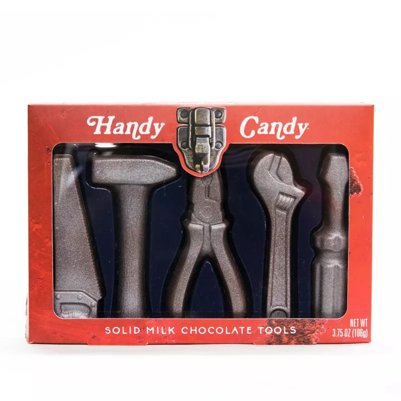 Maud Borup Valentine's Handy Candy Silver Dusted Solid Chocolate Tools -  3.75oz