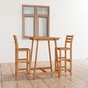 vidaXL Outdoor Bar Set Natural wood Solid acacia wood One size Durable - 2 of 4