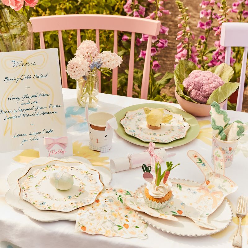 Meri Meri Elegant Floral Dinner Plates (Pack of 8), 2 of 4