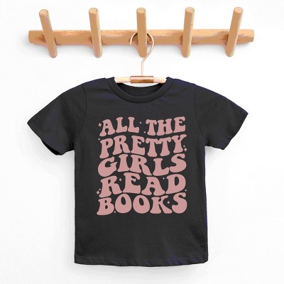 The Juniper Shop Pretty Girls Read Books Youth Short Sleeve Tee