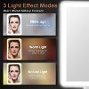 COSMIRROR Lighted Makeup Tabletop Mirror with 3 Color 72 LED Lights and 10X Magnifying, Dual Power Supply, 180～ Rotation,White - 3 of 4