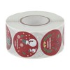 Unique Bargains Christmas Seal Cute Stickers Copperplate Paper Adhesive Colorful 0.98" 500Pcs - 4 of 4