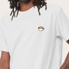 Dalix Cappuccino Embroidered Cotton Relaxed Boxy Fit Short Sleeve Crewneck Tee Shirt Mens - 4 of 4