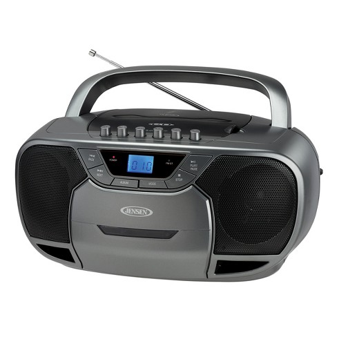 Jensen Cd-590 Portable Bluetooth Stereo Cd Cassette Player/recorder With  Am/fm Radio - Champagne : Target