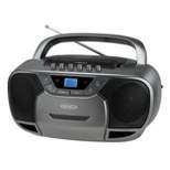 JENSEN CD-590 Portable Bluetooth Stereo CD Cassette Player/Recorder with AM/FM Radio