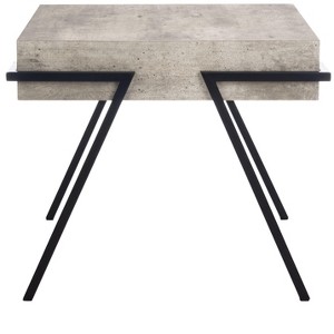 Jett Square Accent Table - Light Grey/Black - Safavieh. - 1 of 4
