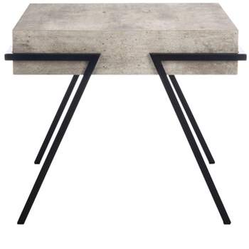 Jett Square Accent Table - Light Grey/Black - Safavieh.