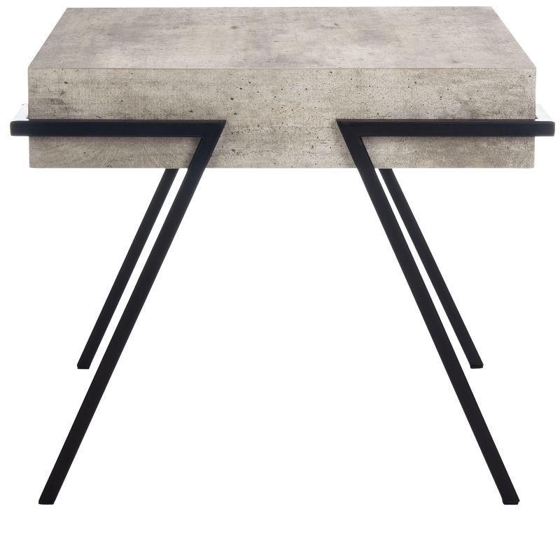 Jett Square Accent Table - Light Grey/Black - Safavieh., 1 of 9