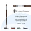 Borciani e Bonazzi Unico Synthetic Mongoose Artist Paint Brush - Series 801 Flat - Size #6 - Watercolors, Oil & Acrylic Paint - Handcrafted in Italy, - 2 of 4