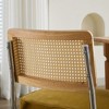 NicBex Modern Dining Chair with Rattan Backrest Upholstered Velvet Padded Seats for Kitchen,Dining Room - 4 of 4