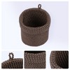 REGALWOVEN Odorless Cotton Rope Handcrafted Compact Size Multi-Use Open Storage Bins 5.1 x 5.5 Inch 2 Packs - 2 of 4