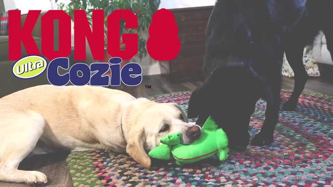 KONG Cozie Ultra Ella Elephant Dog Toy - M, 2 of 5, play video