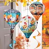 Evergreen Fall Plaid Truck Animated Burlap Balloon Spinner - 4 of 4