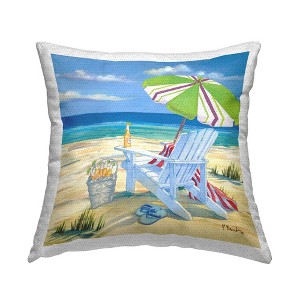 Stupell Industries Nautical Beach Scene Lounge Chair - 1 of 3