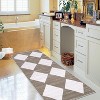 Whashable Runner Rugs for Hallway Runner Washable Kitchen Rugs Non Slip Modern Checkered Carpet Farmhouse Soft Contemporary Low Pile Carpet - 3 of 4