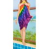 HAPPY BAY Women's Beachwear Sarong Coverups Bikini Skirt Cover Up Summer Wraps Bathing suit Swimwear Beach Wrap Skirts for Women One Size Rainbow - 3 of 4