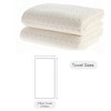BAGOKIE 100% Cotton Soft Plush Absorbent Quick Dry Bathroom Towel, 2 pcs Bath Towel Set - 3 of 4