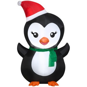 Gemmy Christmas Inflatable Penguin, 3.5 ft Tall, Multi - 1 of 4