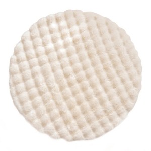 REGALWOVEN Indoor Use Soft Shaggy Circle Modern Geometric Round