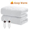 Hyleory Electric Heated Mattress Pad Ellipse Pattern Mattress Pad with Single Remote Control/Remote Dual Controls - image 3 of 4