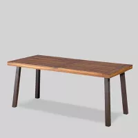 Christopher Knight Home Della Rectangle Acacia Wood Dining Table Deals