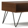 Solid Wood Veneer Lift Top Coffee Table with Storage, Two Open Compartments, Ideal for Living Room or Family Room - 4 of 4