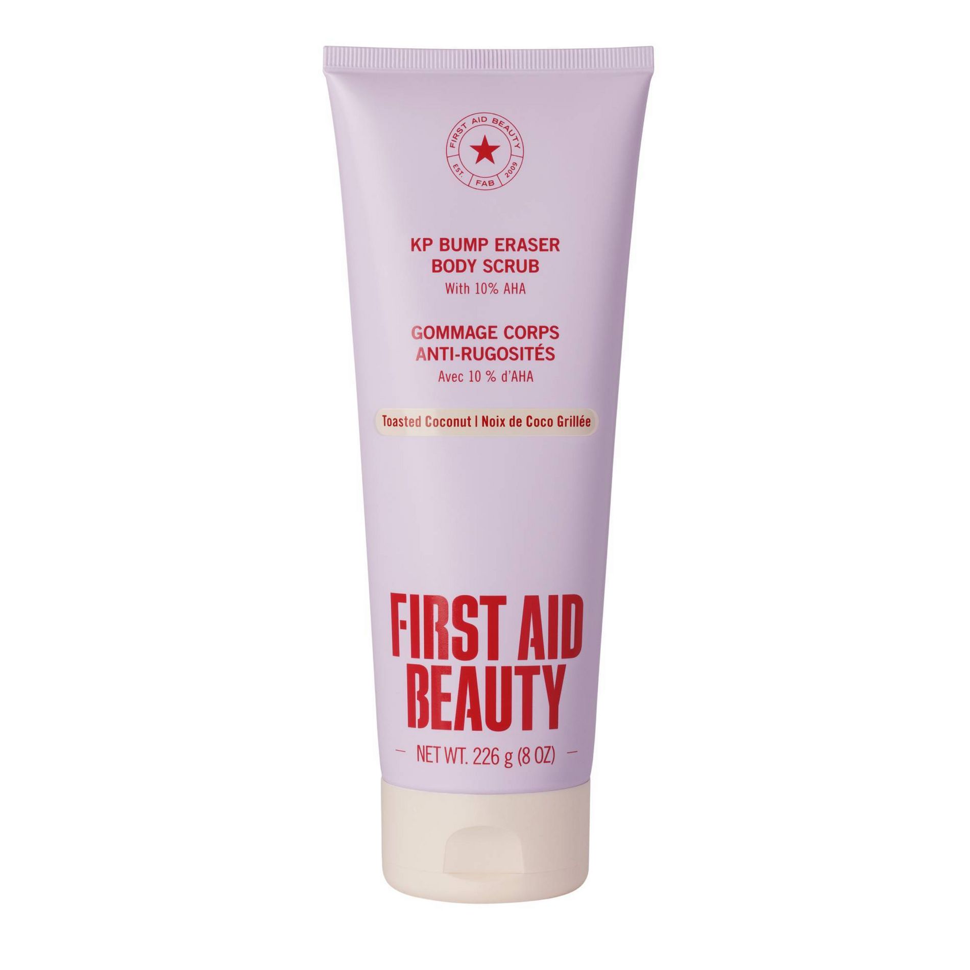 FIRST AID BEAUTY KP Bump Eraser Body Scrub with 10% AHA Fragrance-free - Toasted Coconut - 8.0oz - Beauty Studio