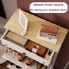 KTMBDW Shoe Storage Cabinet with Flip Drawers, Freestanding Shoe Organizer for Entryway, Narrow Shoe Rack Cabinet, White - 2 of 4
