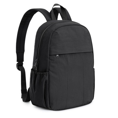 Mini Backpack for Women Water-resistant Hiking Backpack with Adjustable Shoulder Straps for School Travel Shop Work Casual(BLACK)