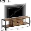 Jojoka Sturdy Wooden Entertainment Center with 2 Closed & 2 Open Shelves - 3 of 4