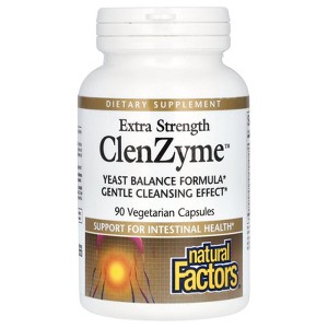 Natural Factors ClenZyme, Extra Strength, 90 Vegetarian Capsules - 1 of 3