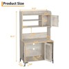 Cat Litter Box Furniture – Hidden Enclosure with Storage, Privacy, Home Decor & Easy Assembly - 3 of 4