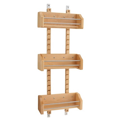 Rev-A-Shelf 8 Pull Out Base Cabinet Organizer with Adjustable Shelves and  Soft-Close Slides for Kitchen or Vanity Cabinets, Maple Wood,448-TP58-8-1