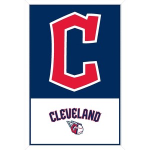 Trends International MLB Cleveland Guardians - Logo 22 Framed Wall Poster Prints - 1 of 4