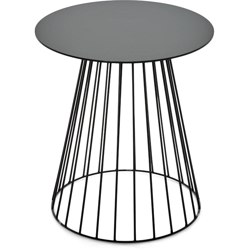 Element Round Side Table Black - Adore Decor, 3 of 6